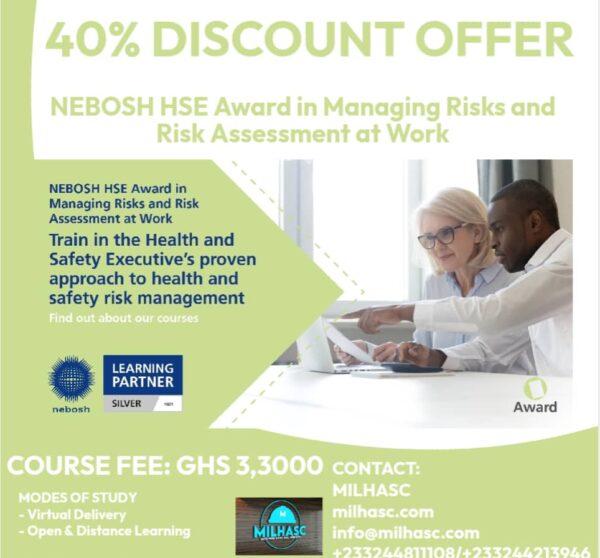 NEBOSH HSE Award in Managing Risks and Risk Assessment at Work