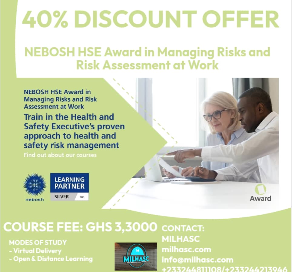 NEBOSH HSE Award in Managing Risks and Risk Assessment at Work